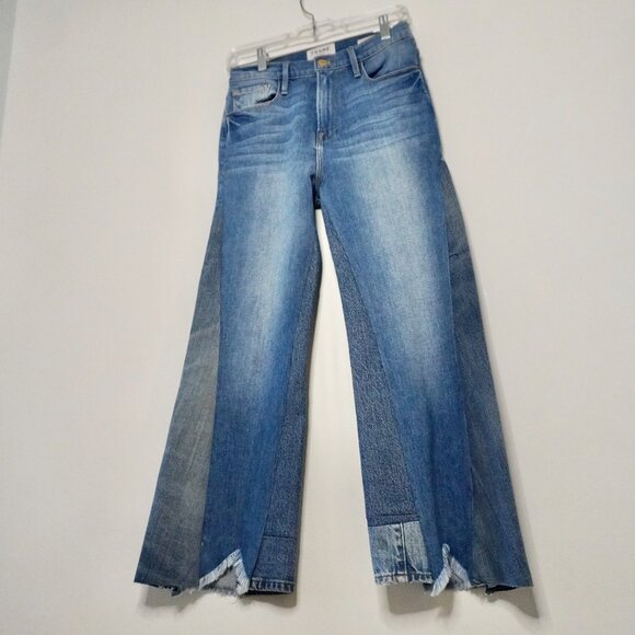 Paige Upcycled Patchwork Jeans - Picture 2 of 8
